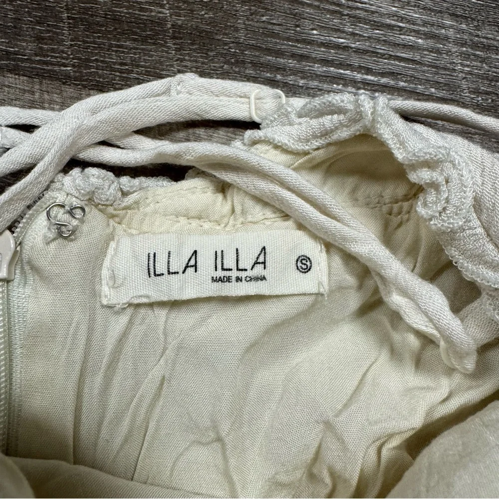 ILLA ILLA White Mini Dress Size Small